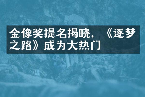 金像奖提名揭晓，《逐梦之路》成为大热门