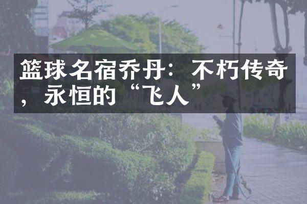 篮球名宿乔丹：不朽传奇，永恒的“飞人”