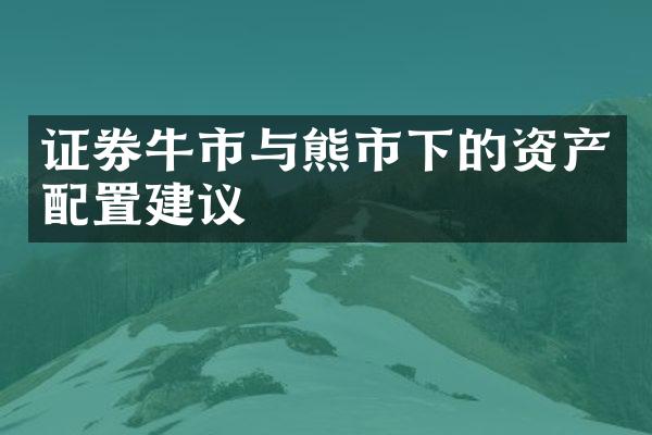 证券牛市与熊市下的资产配置建议