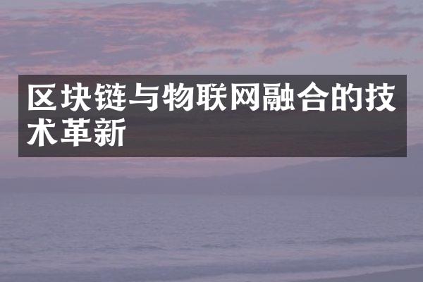 区块链与物联网融合的技术革新