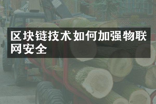 区块链技术如何加强物联网安全