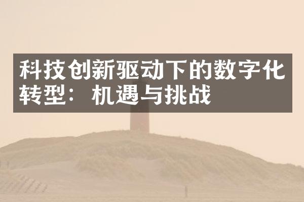 科技创新驱动下的数字化转型：机遇与挑战