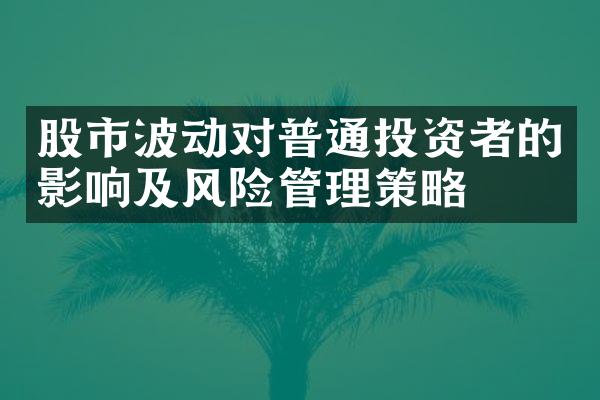 股市波动对普通投资者的影响及风险管理策略