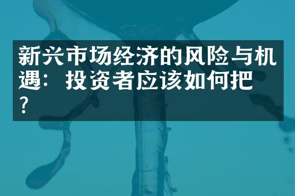 新兴市场经济的风险与机遇：投资者应该如何把握？