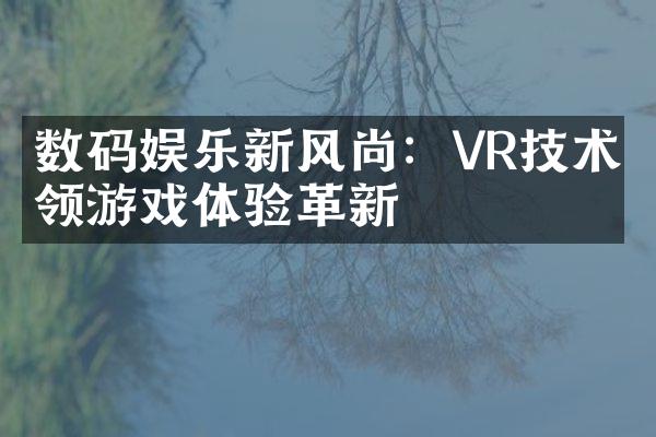 数码娱乐新风尚：VR技术引领游戏体验革新