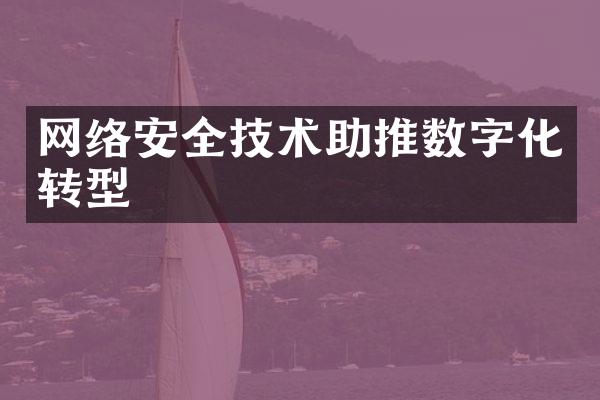 网络安全技术助推数字化转型