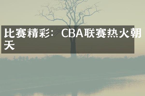 比赛精彩：CBA联赛热火朝天