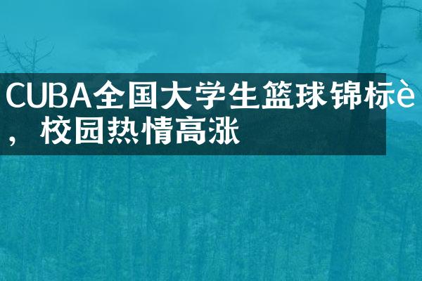 CUBA全国大学生篮球锦标赛，校园热情高涨