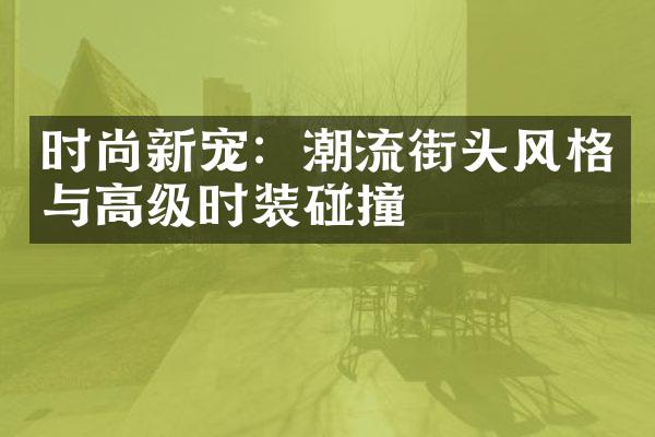 时尚新宠：潮流街头风格与高级时装碰撞