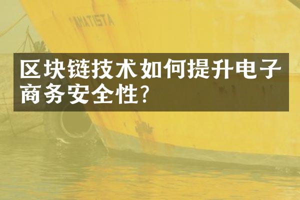 区块链技术如何提升电子商务安全性？