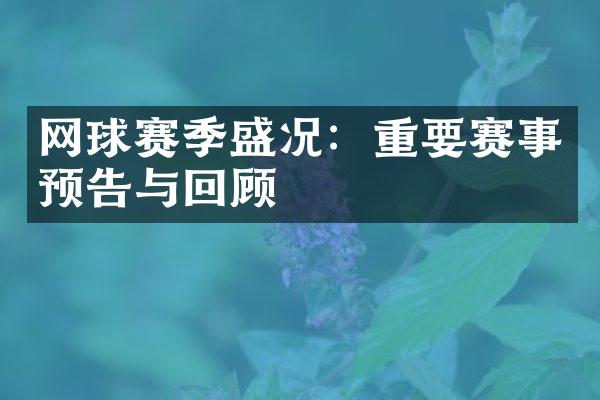 网球赛季盛况：重要赛事预告与回顾