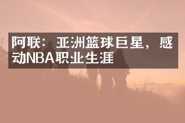 阿联：亚洲篮球巨星，感动NBA职业生涯