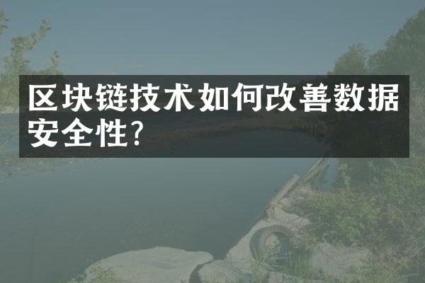 区块链技术如何改善数据安全性？