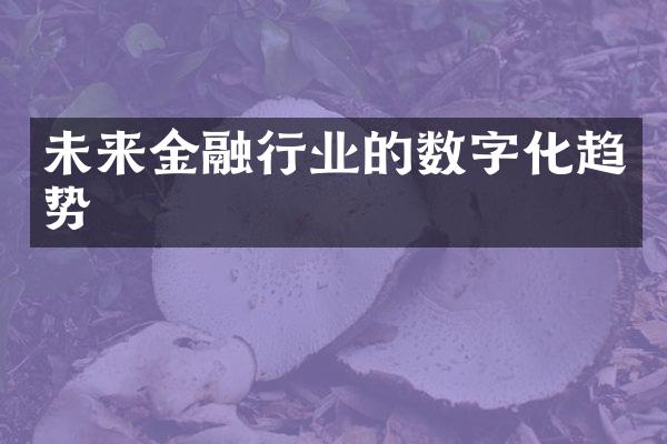 未来金融行业的数字化趋势