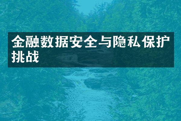 金融数据安全与隐私保护挑战