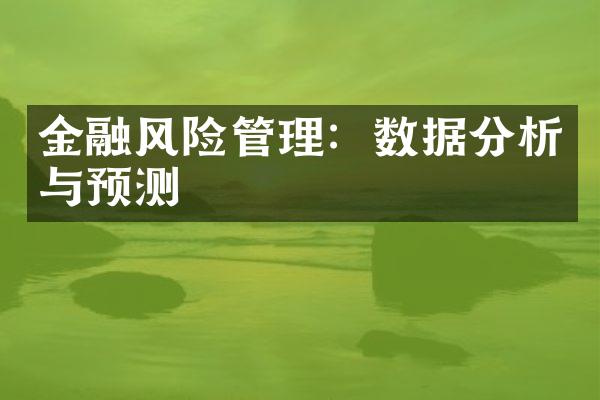 金融风险管理：数据分析与预测