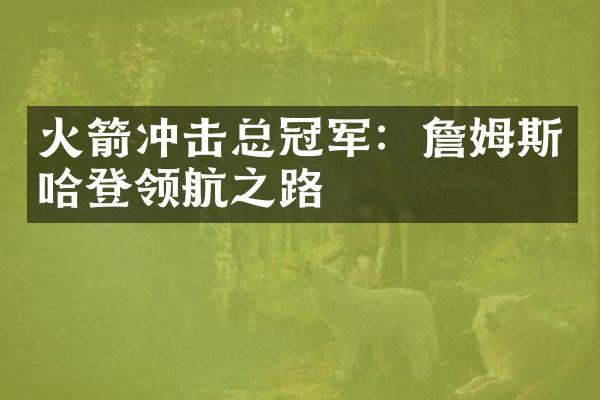 火箭冲击总冠军：詹姆斯哈登领航之路