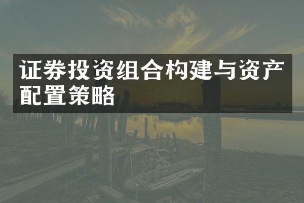 证券投资组合构建与资产配置策略