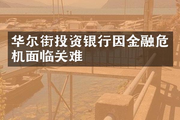 华尔街投资银行因金融危机面临关难