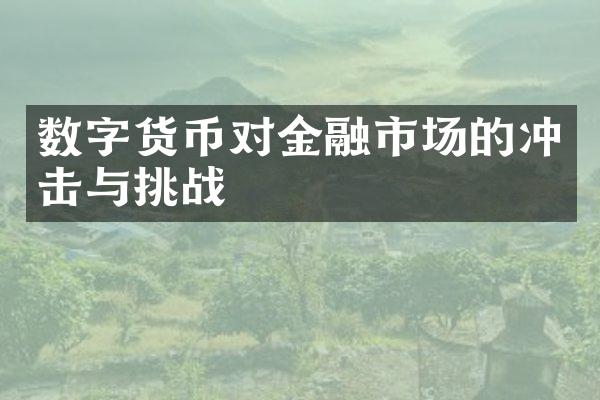 数字货币对金融市场的冲击与挑战