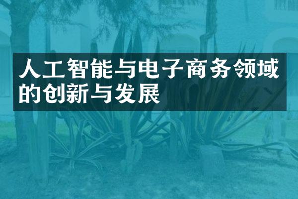 人工智能与电子商务领域的创新与发展