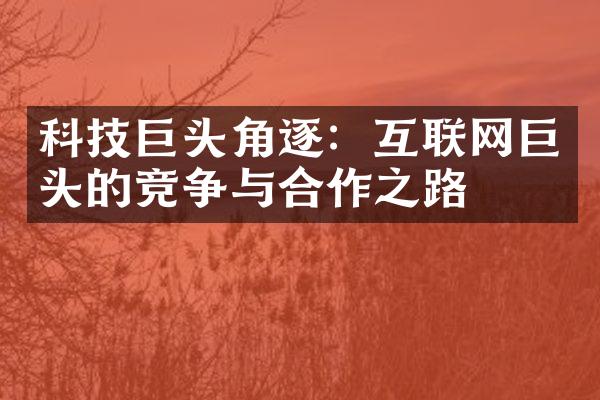 科技巨头角逐：互联网巨头的竞争与合作之路