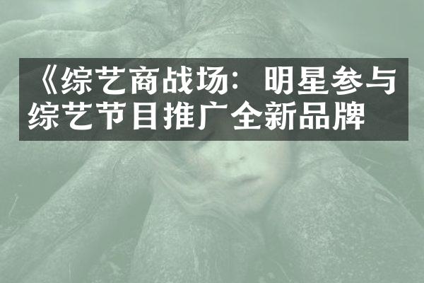 《综艺商战场：明星参与综艺节目推广全新品牌》