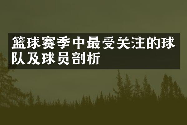 篮球赛季中最受关注的球队及球员剖析