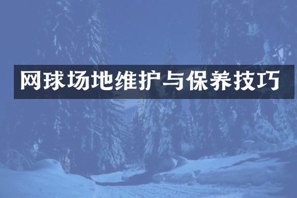 网球场地维护与保养技巧