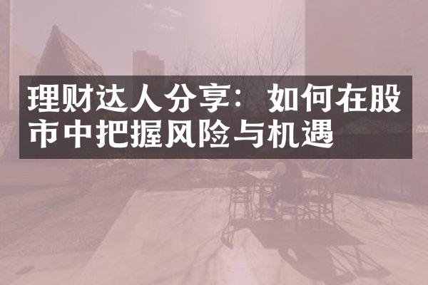 理财达人分享：如何在股市中把握风险与机遇