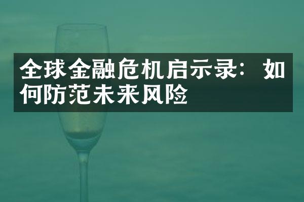 全球金融危机启示录：如何防范未来风险