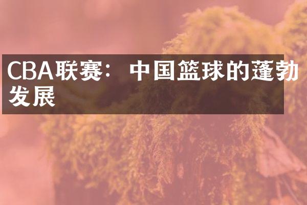 CBA联赛：中国篮球的蓬勃发展