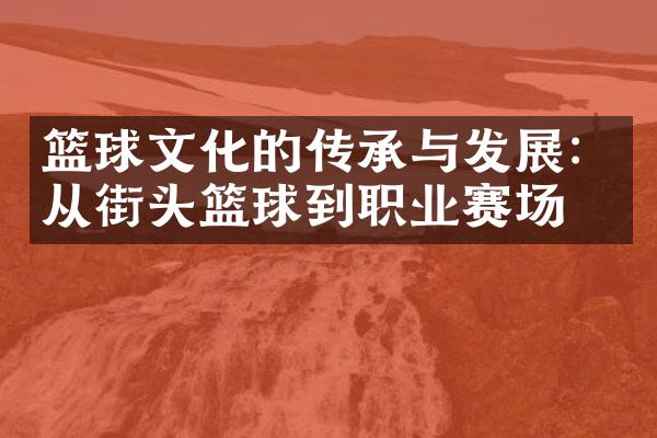 篮球文化的传承与发展：从街头篮球到职业赛场