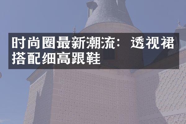 时尚圈最新潮流：透视裙搭配细高跟鞋