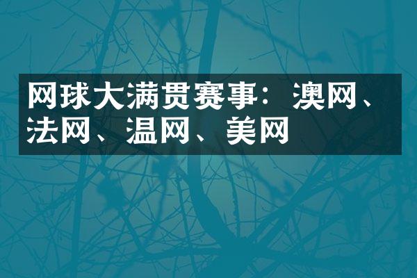 网球大满贯赛事：澳网、法网、温网、美网