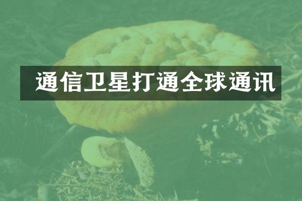  通信卫星打通全球通讯