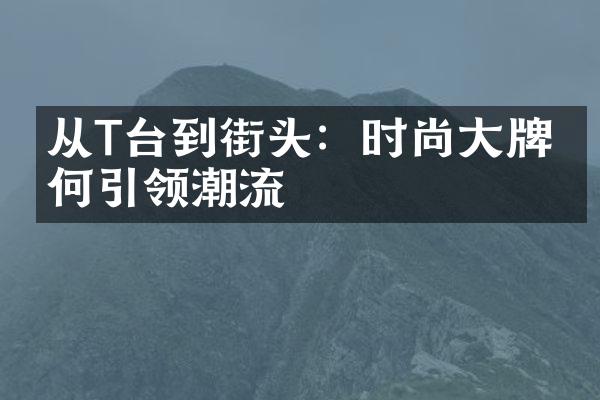 从T台到街头：时尚大牌如何引领潮流