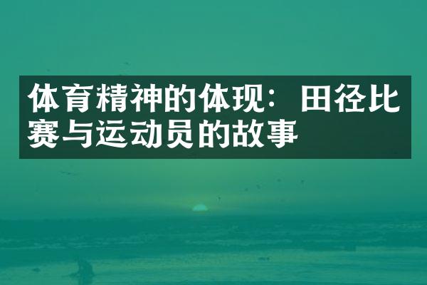 体育精神的体现：田径比赛与运动员的故事