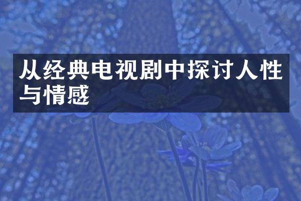 从经典电视剧中探讨人性与情感