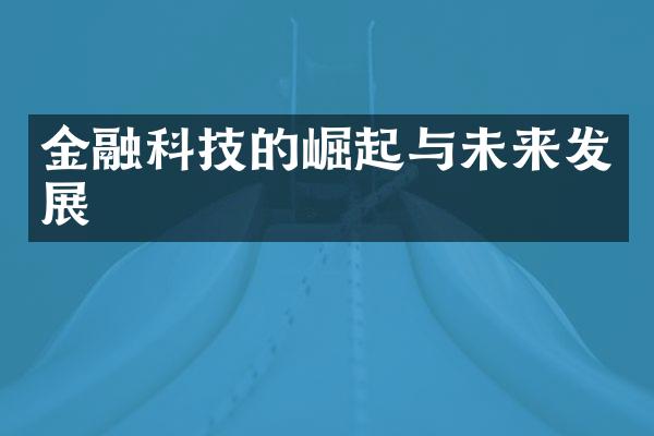 金融科技的崛起与未来发展