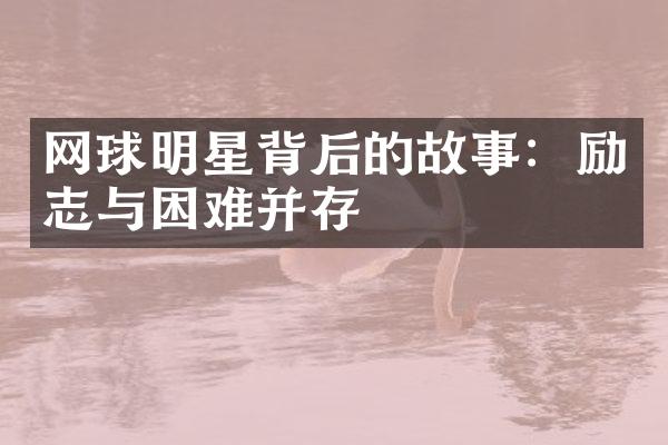 网球明星背后的故事：励志与困难并存