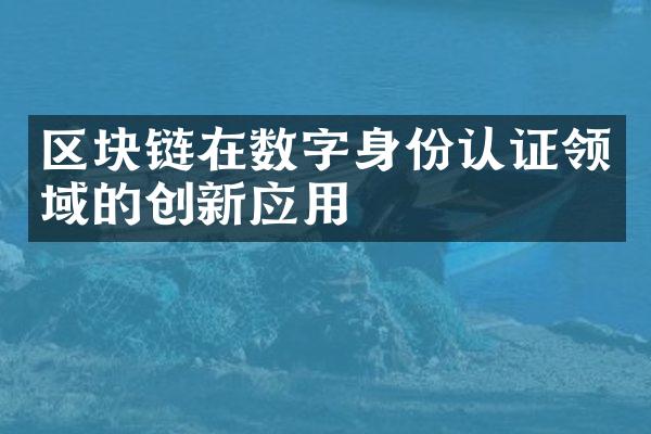 区块链在数字身份认证领域的创新应用