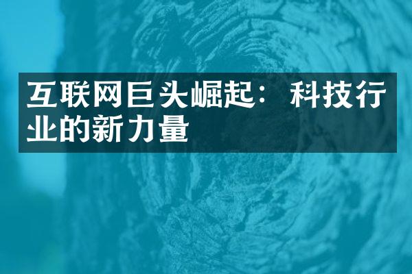 互联网巨头崛起：科技行业的新力量