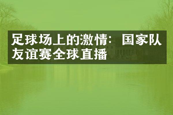 足球场上的激情：国家队友谊赛全球直播