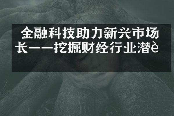  金融科技助力新兴市场增长——挖掘财经行业潜能