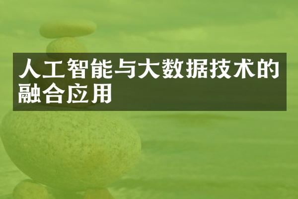 人工智能与大数据技术的融合应用