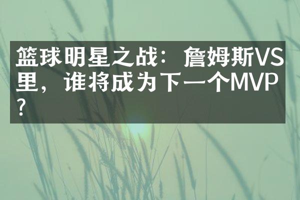 篮球明星之战：詹姆斯VS库里，谁将成为下一个MVP？