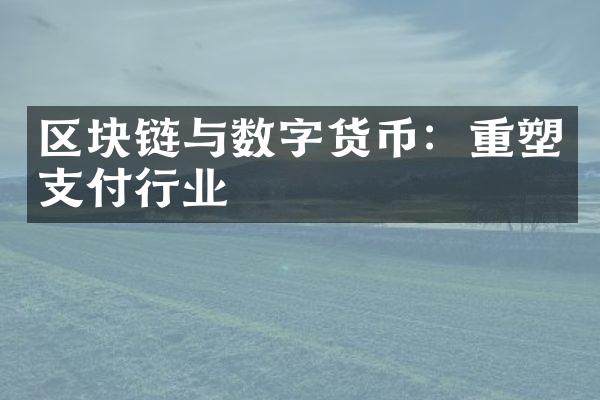 区块链与数字货币：重塑支付行业