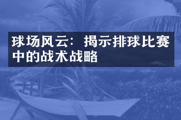 球场风云：揭示排球比赛中的战术战略