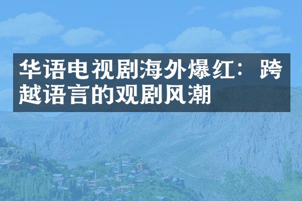 华语电视剧海外爆红：跨越语言的观剧风潮